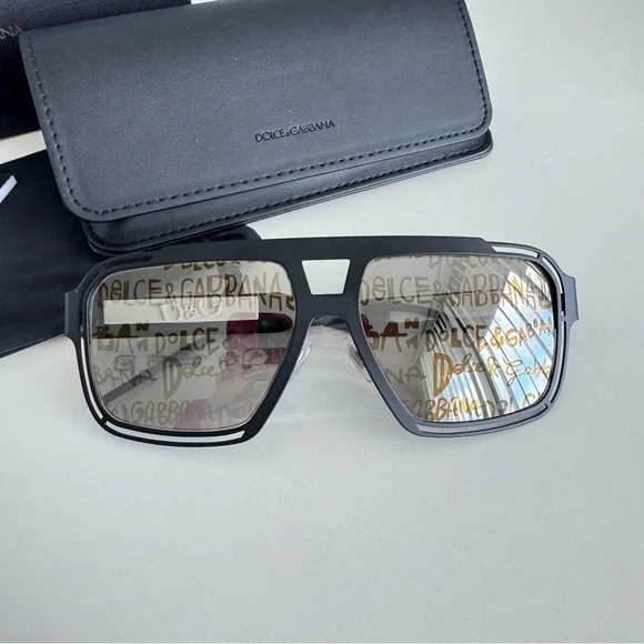 New! Dolce&Gabbana Sunglasses, DG2270 1106/K1, Monogram Mirror, Authentic